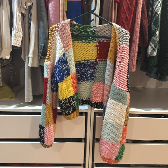 Polagram Colorful Patchwork Knit Cardigan - Picture 6 of 7